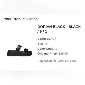 Black Platform Sandals